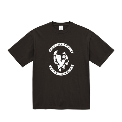 HINATA CALM HUMAN FACE Oversized T-Shirt – Not Perfect, Just Human sumi image