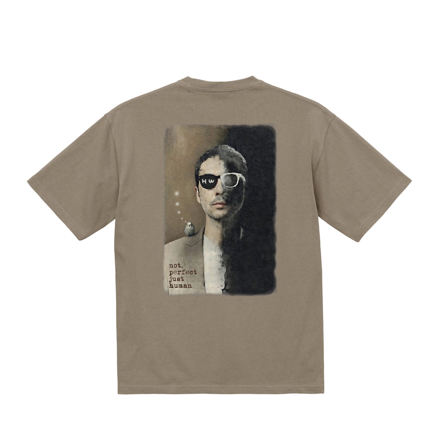 CALM HUMAN INKO Tee acid-khaki image