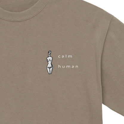CALM HUMAN INKO Tee acid-khaki image