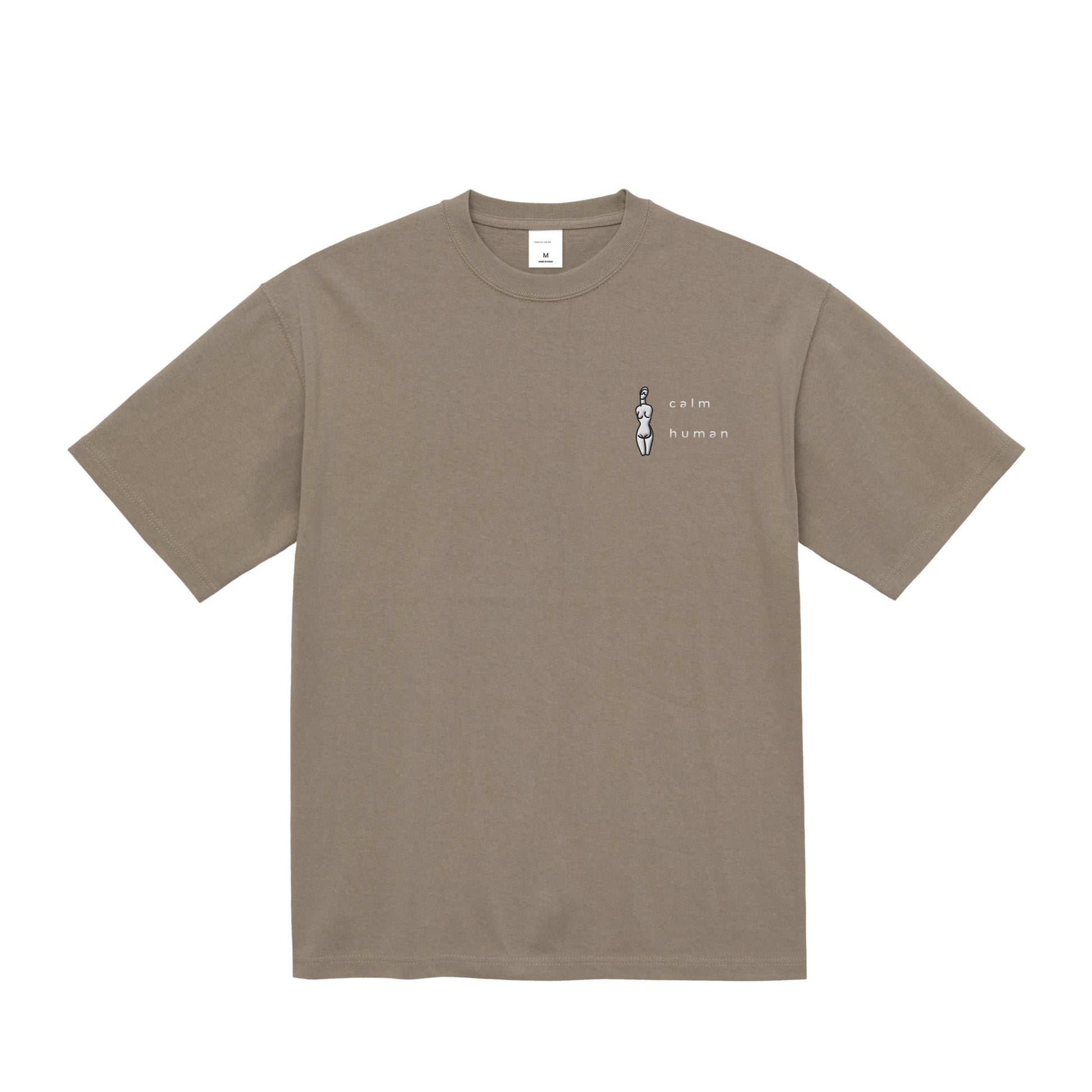 CALM HUMAN INKO Tee acid-khaki image