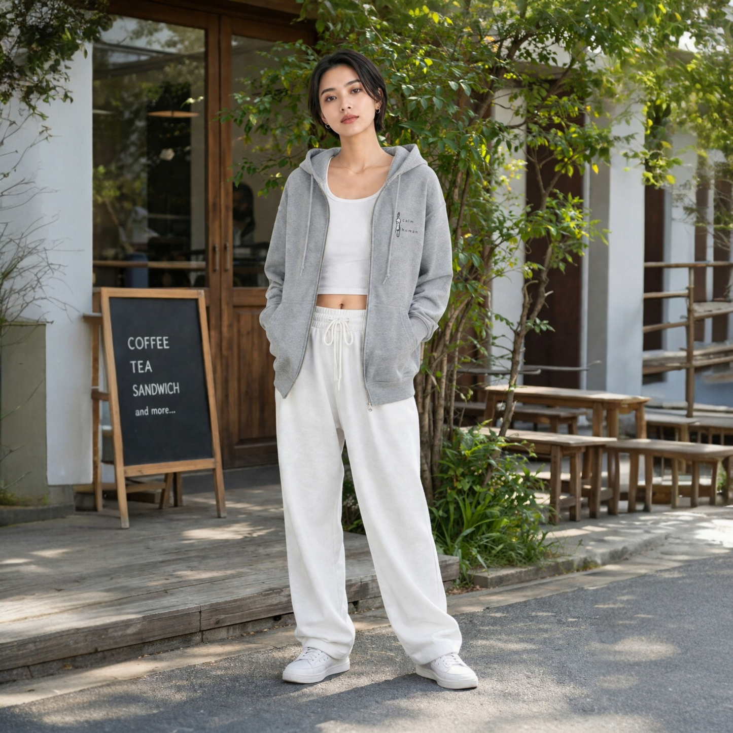 SHIZUKA Zip Hoodie – CALM HUMAN