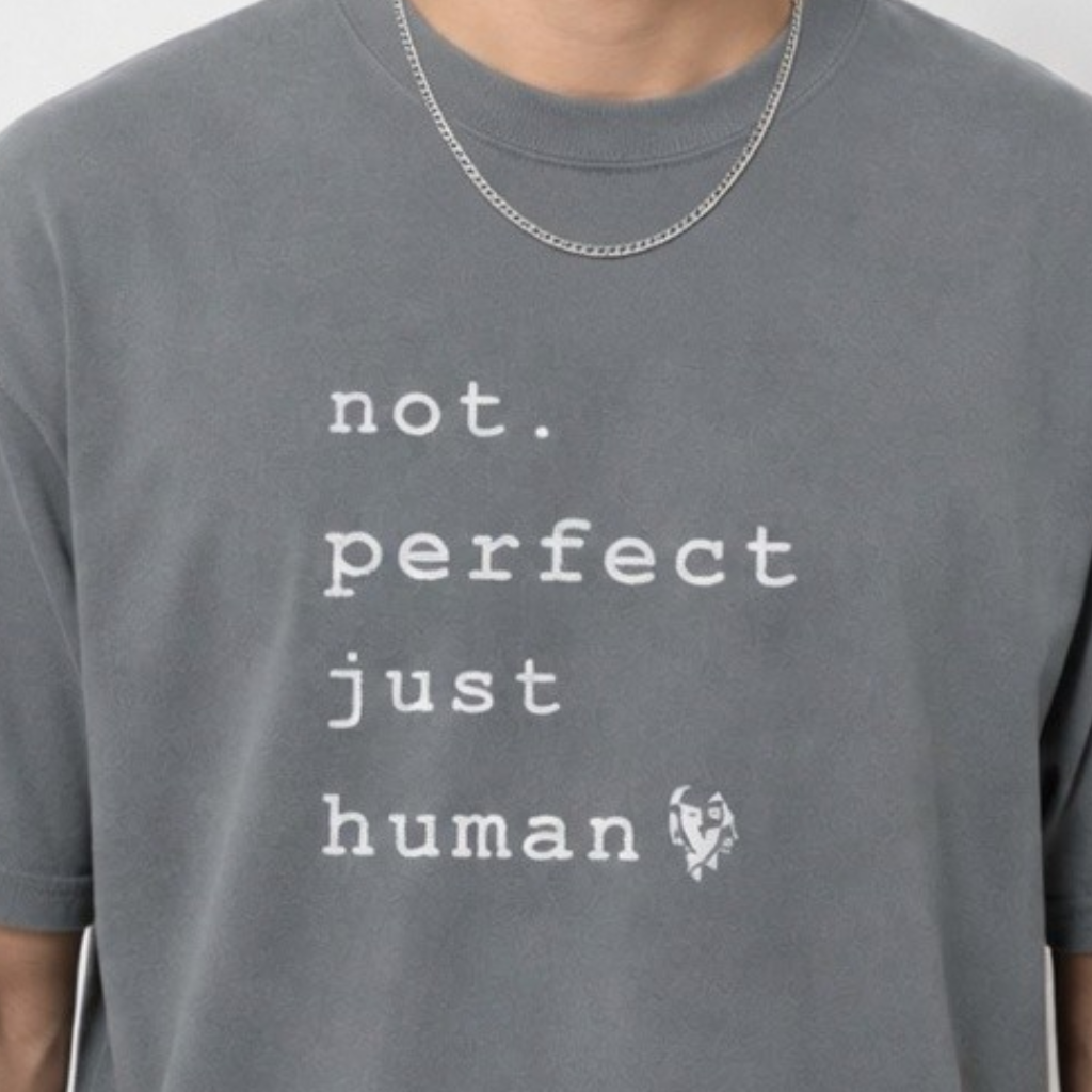 CALM HUMAN “not perfect” Tee
