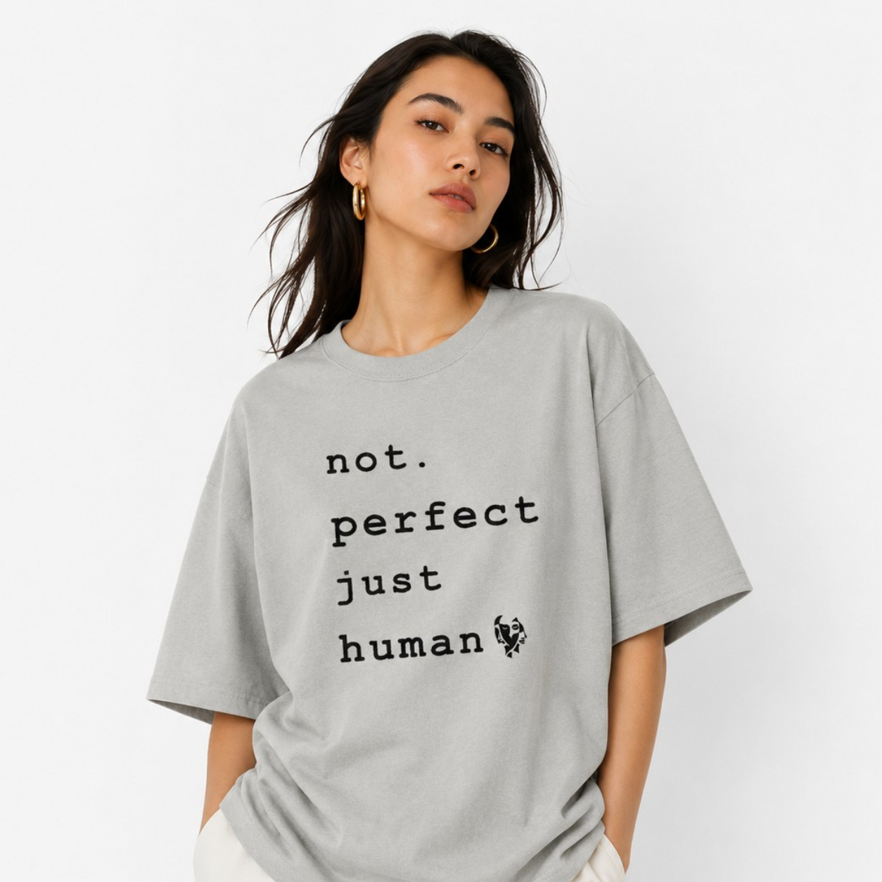 CALM HUMAN “not perfect” Tee