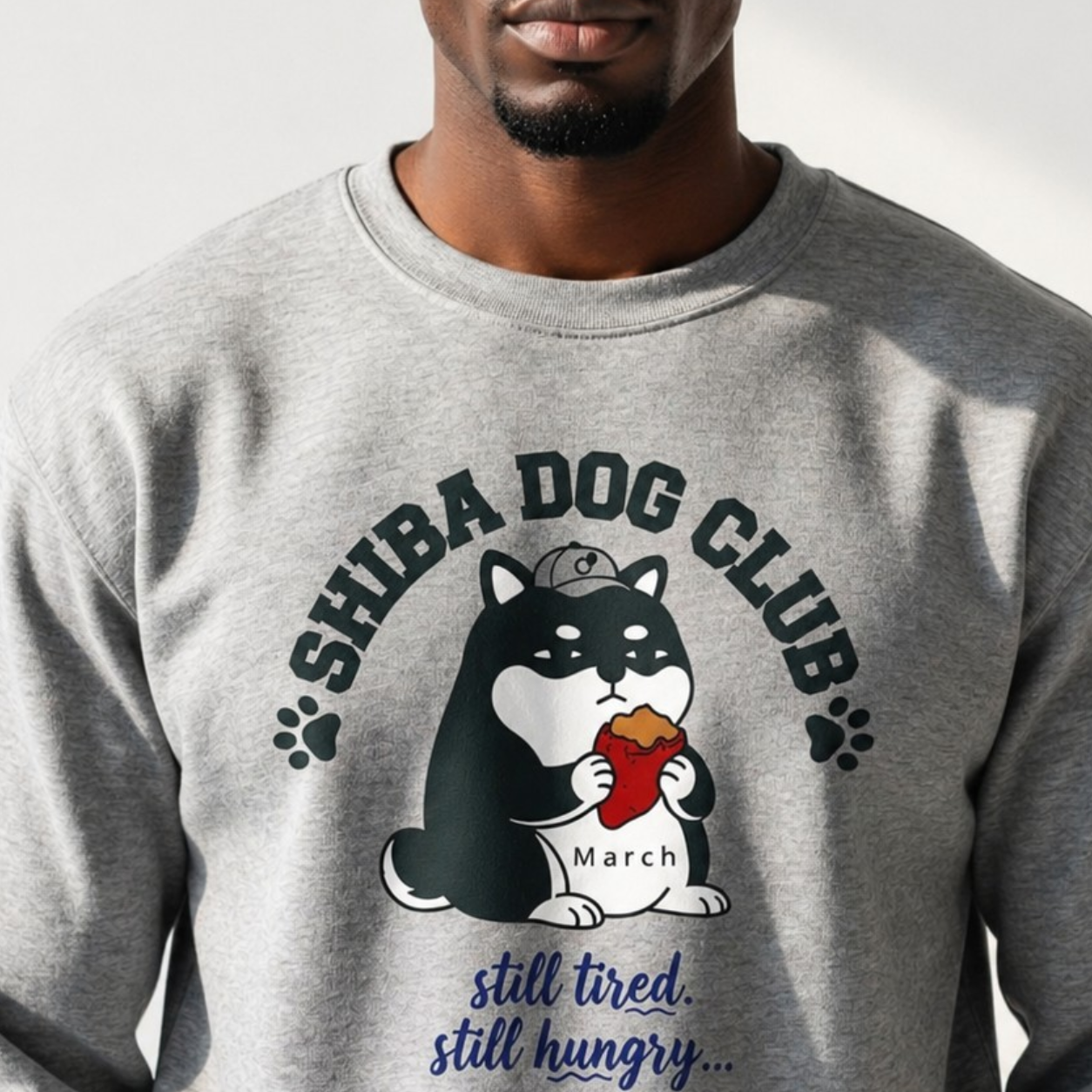 Custom Shiba Dog Club Sweatshirt - CALM SHIBA