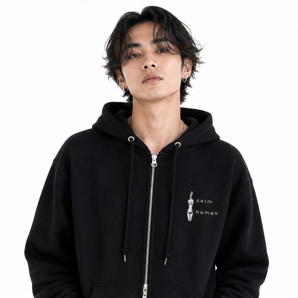 SHIZUKA Zip Hoodie – CALM HUMAN