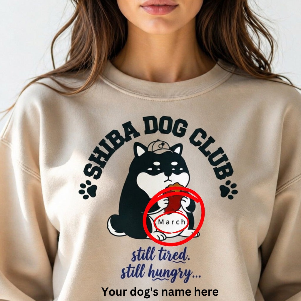 Custom Shiba Dog Club Sweatshirt - CALM SHIBA