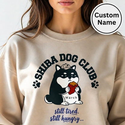 Custom Shiba Dog Club Sweatshirt - CALM SHIBA