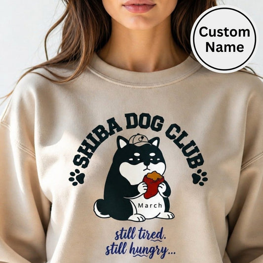Custom Shiba Dog Club Sweatshirt - CALM SHIBA