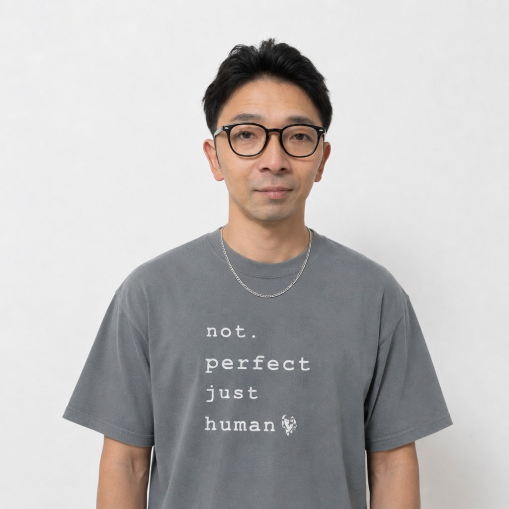 CALM HUMAN “not perfect” Tee