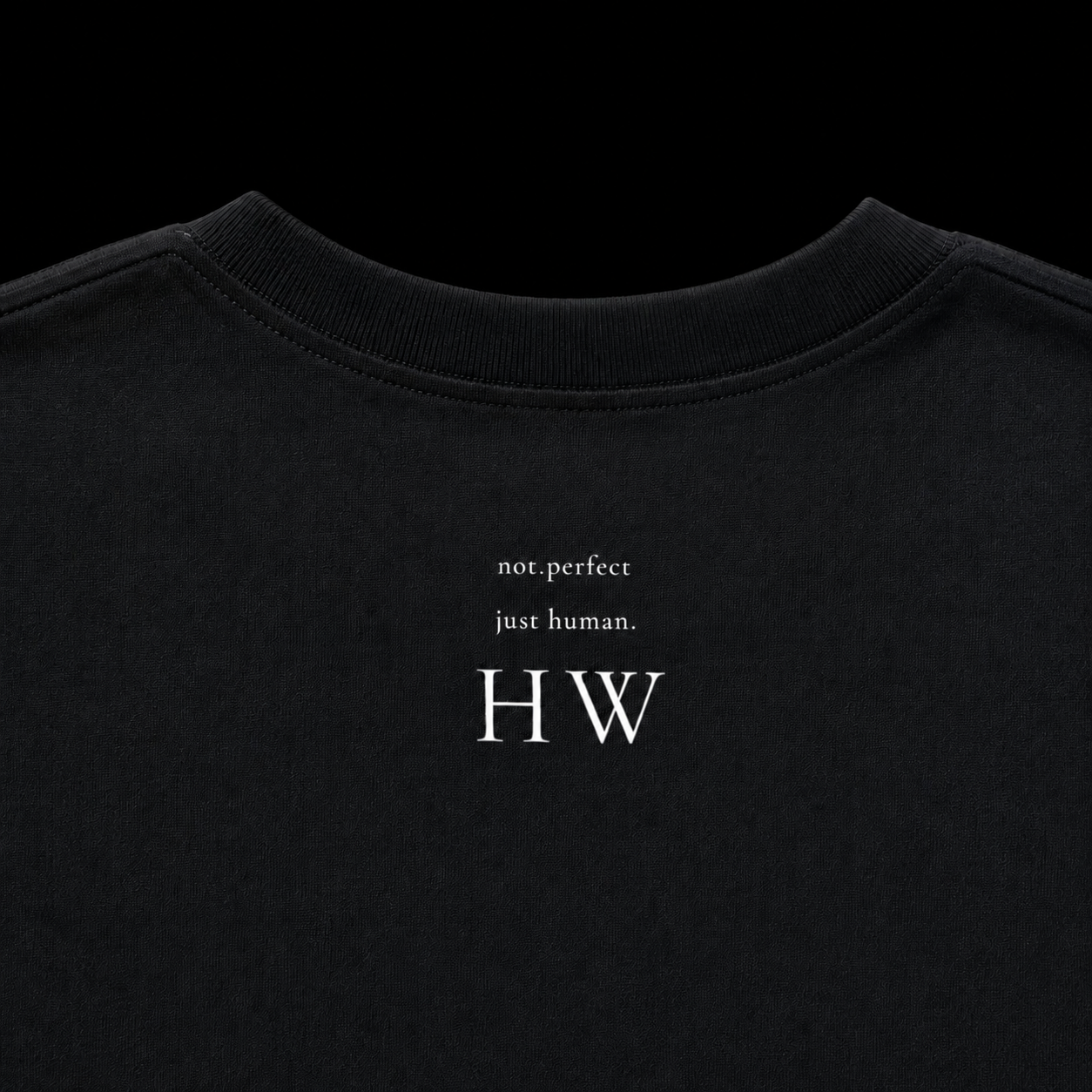 Personalized Not Perfect Just Human Shirt - Minimalist Japandi Tee