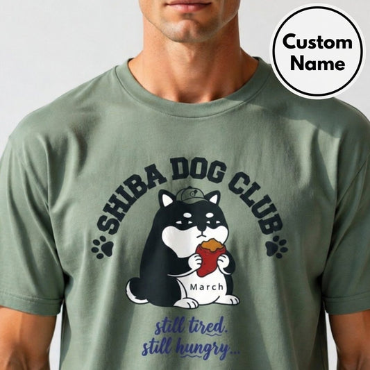 Custom Shiba Dog Club Tee - CALM SHIBA