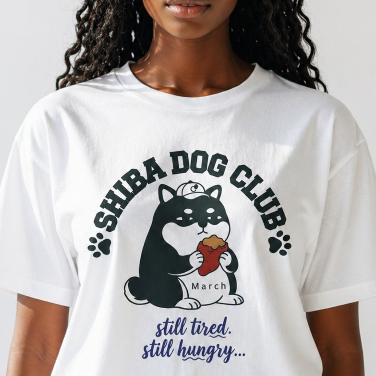Custom Shiba Dog Club Tee - CALM SHIBA