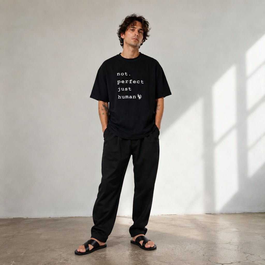 CALM HUMAN “not perfect” Tee