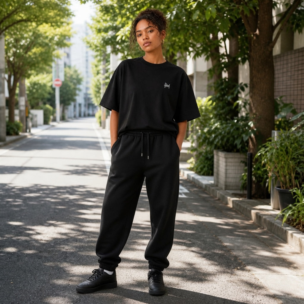 HINATA Logo Unisex Oversized Tee
