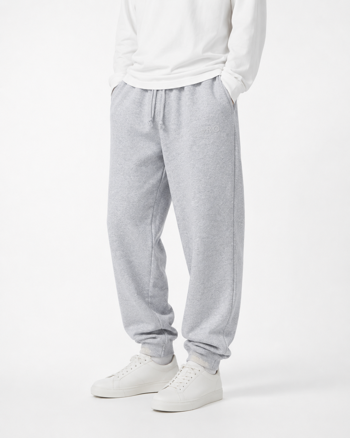 ORO Minimal Embroidered Sweatpants