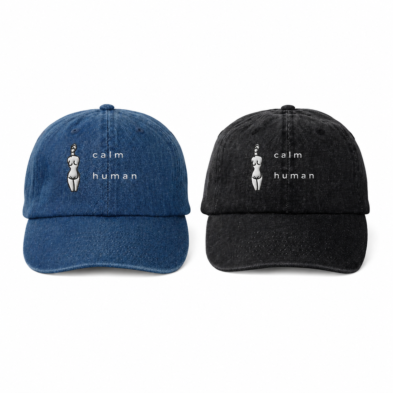 SHIZUKA Denim Cap - CALM HUMAN
