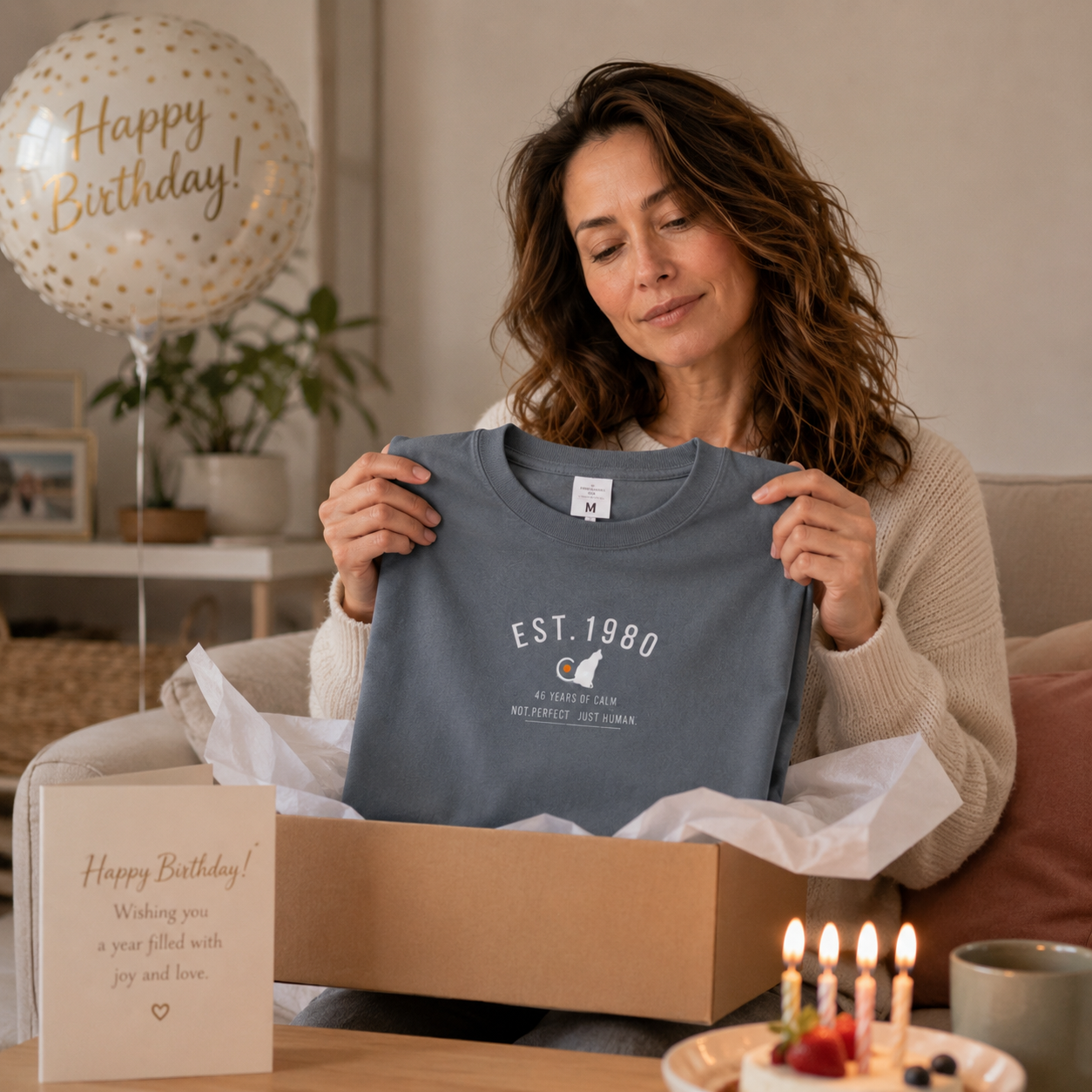 Custom Birthday Embroidered Tee