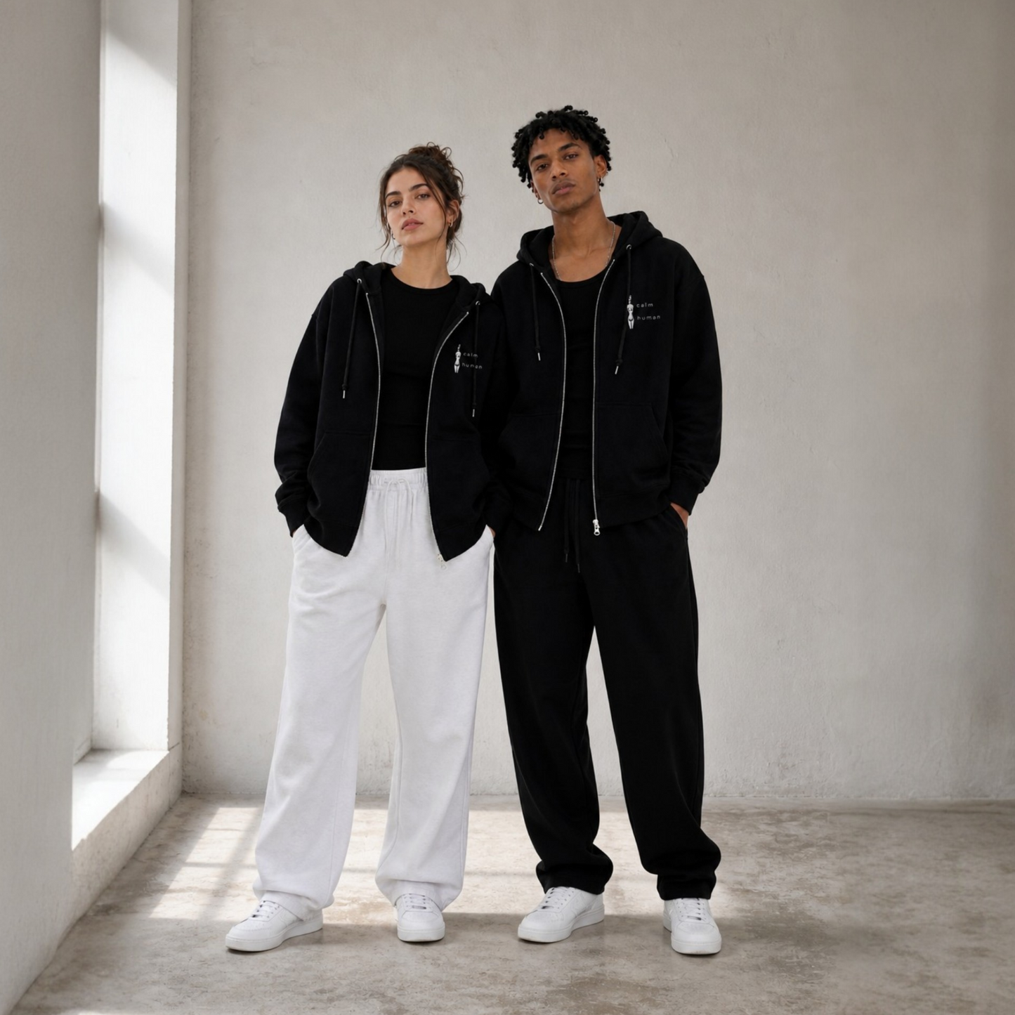 SHIZUKA Zip Hoodie – CALM HUMAN