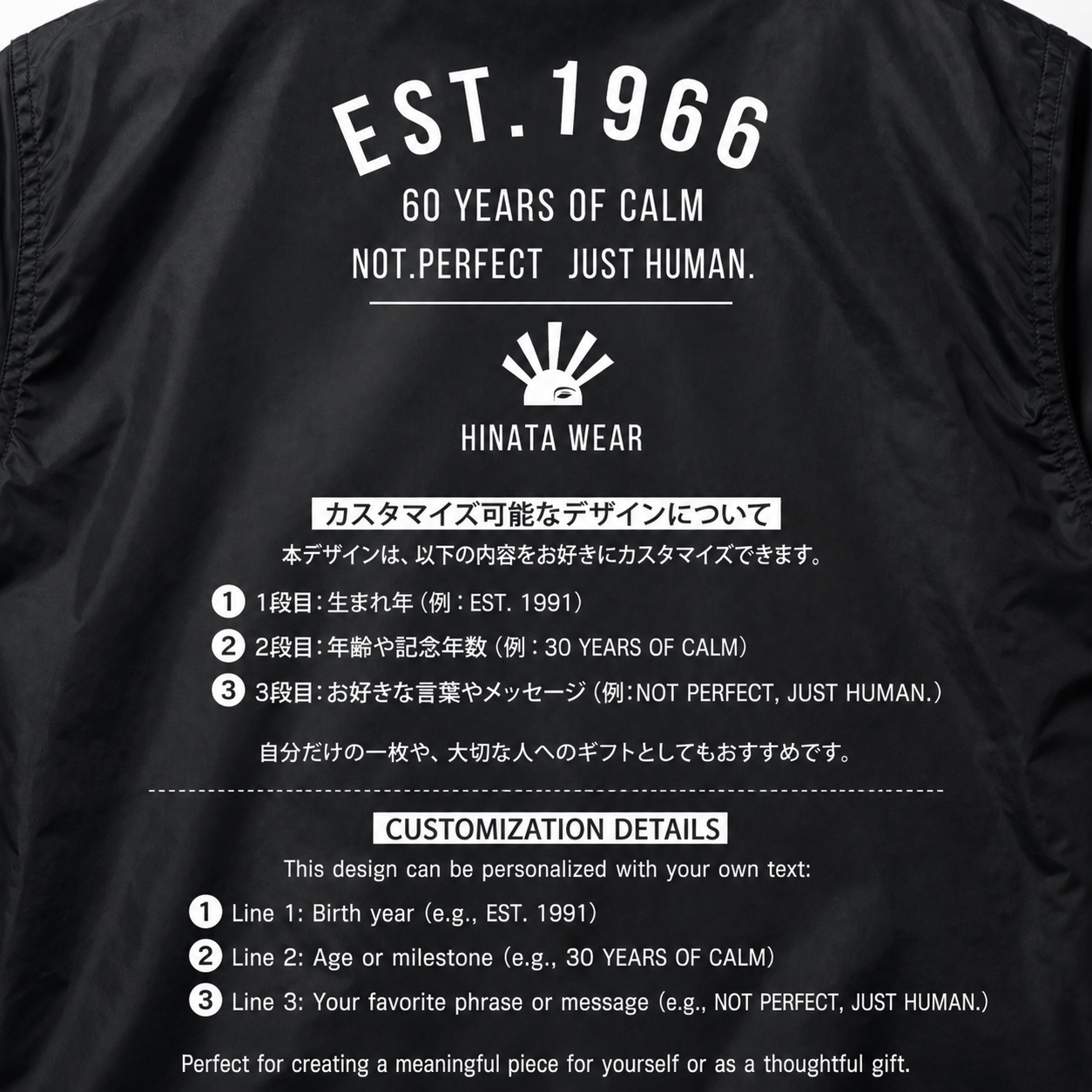 Custom Birthday Coach Jacket – Personalized Birth Year & Message Jacket