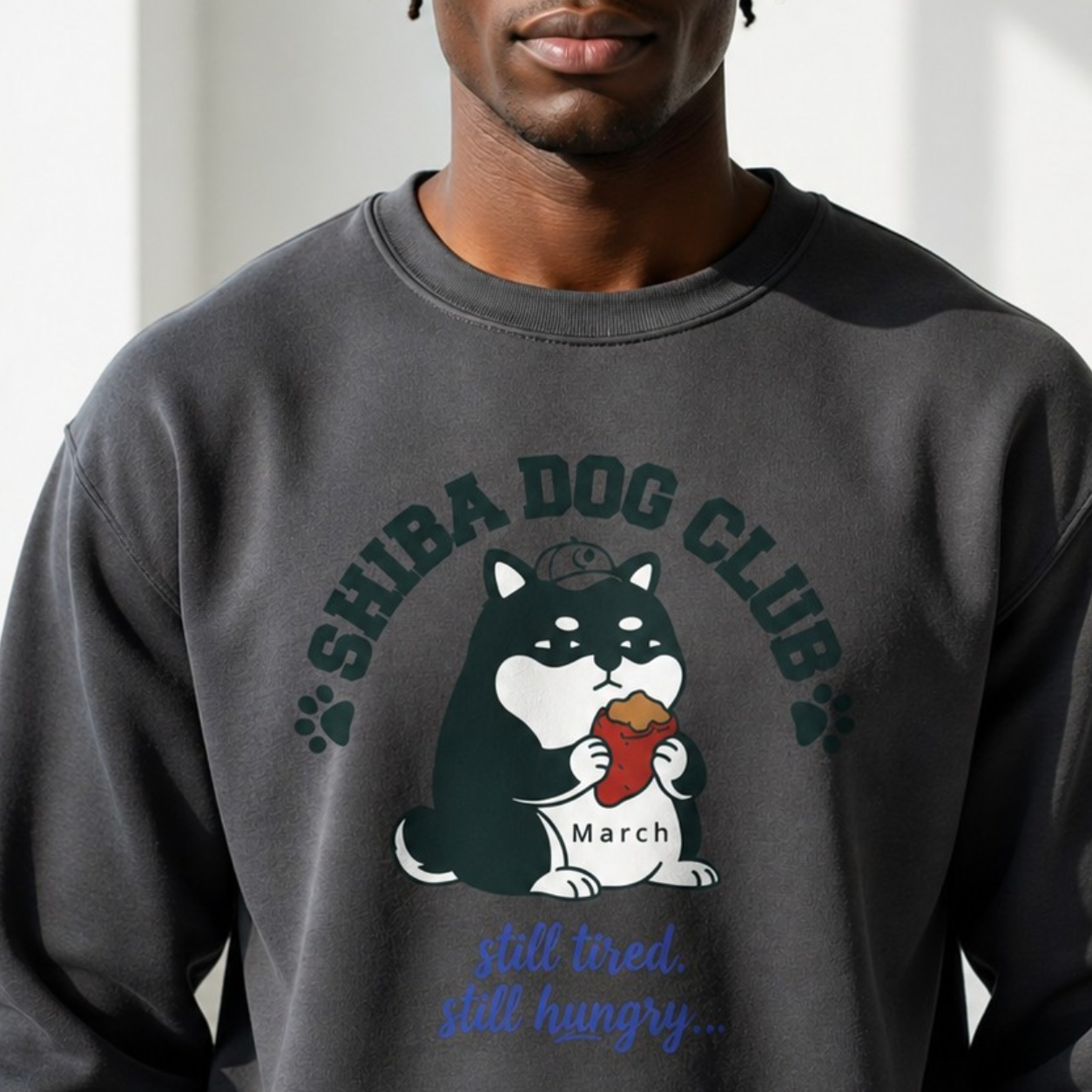 Custom Shiba Dog Club Sweatshirt - CALM SHIBA